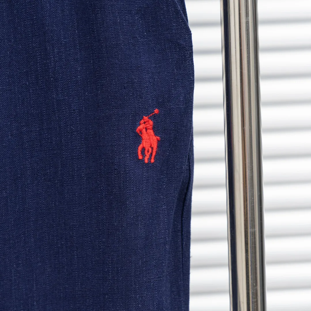 P270 top version (different currencies) You can scan the QR code to enter the official website. Style: Ralph Lauren POLO linen old money style embroidered trousers. Color: Picture color. Size: S-L. Fabric: Linen. Accessories: Full set of customized accessories. No gender distinction. Same style for men and women.
